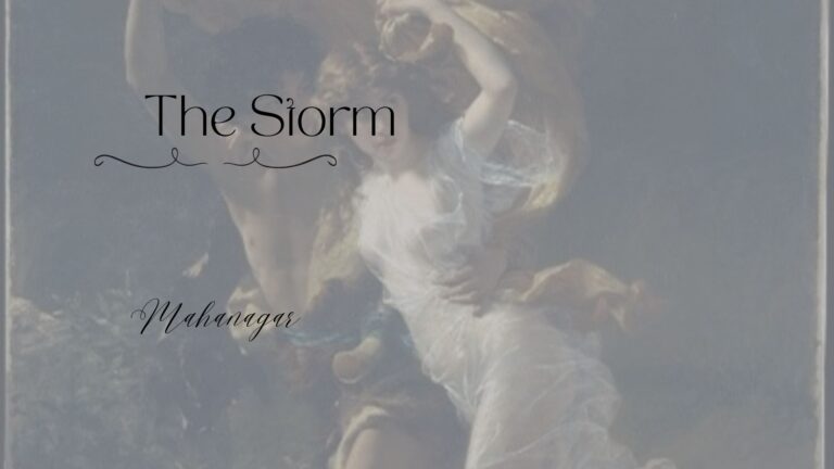 The storm poetry mahanagar shamik ghosh