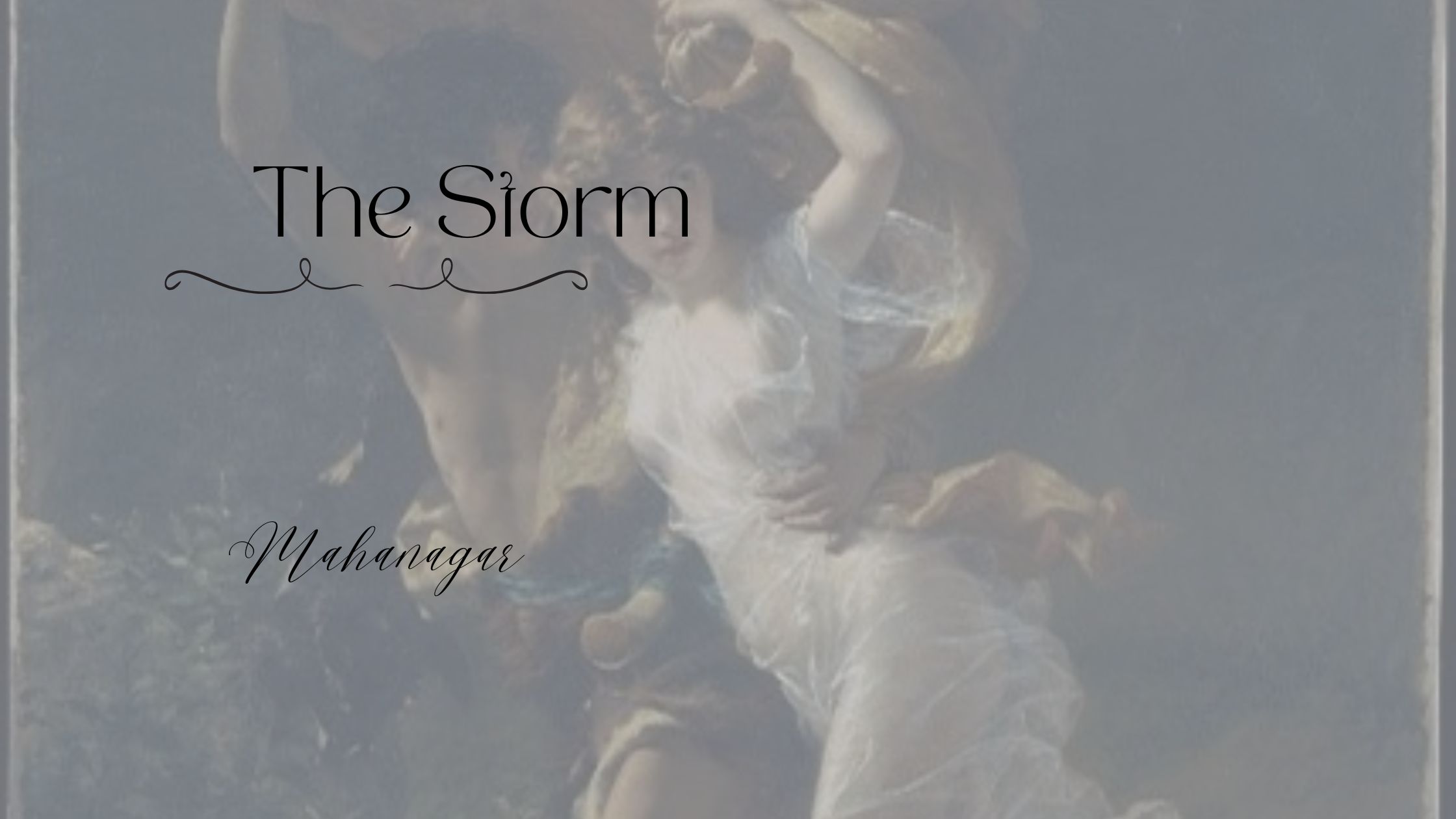 The storm poetry mahanagar shamik ghosh