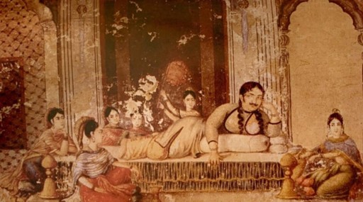 Though the face radiates light