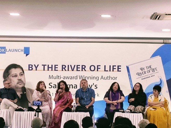 Picture 2 a riveting discussion on the book by the panellists (source team mahanagar)