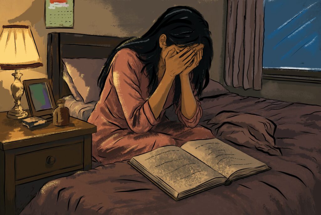 Cheryl's fear. Girl crying 